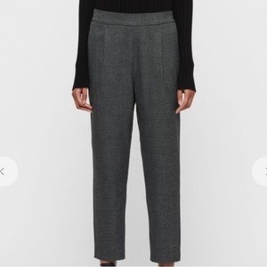 All Saints Women’s Anneka Check Trouser Pull On Pants Size 8 in Grey